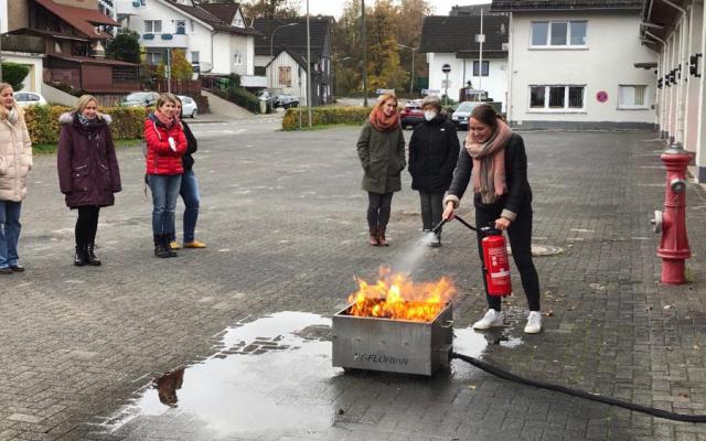 Verhalten im Brandfall: Kollegium bildet sich fort