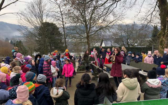 Pause mit weihnachtlicher Musik