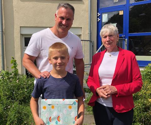 Leon aus der 4a bestes Mathematikass im Oberbergischen Kreis