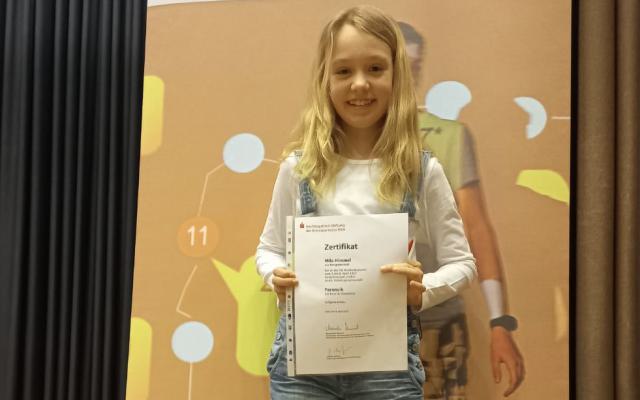 Spannende Woche für Mila (4a) in Lindlar