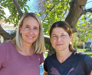 Frau Himmel und Frau Semrau stehen an Pflegschaftsspitze
