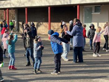 Flashmob auf dem Schulhof