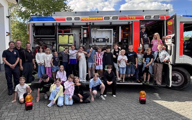 Die Drittklässler sind Feuer und Flamme-